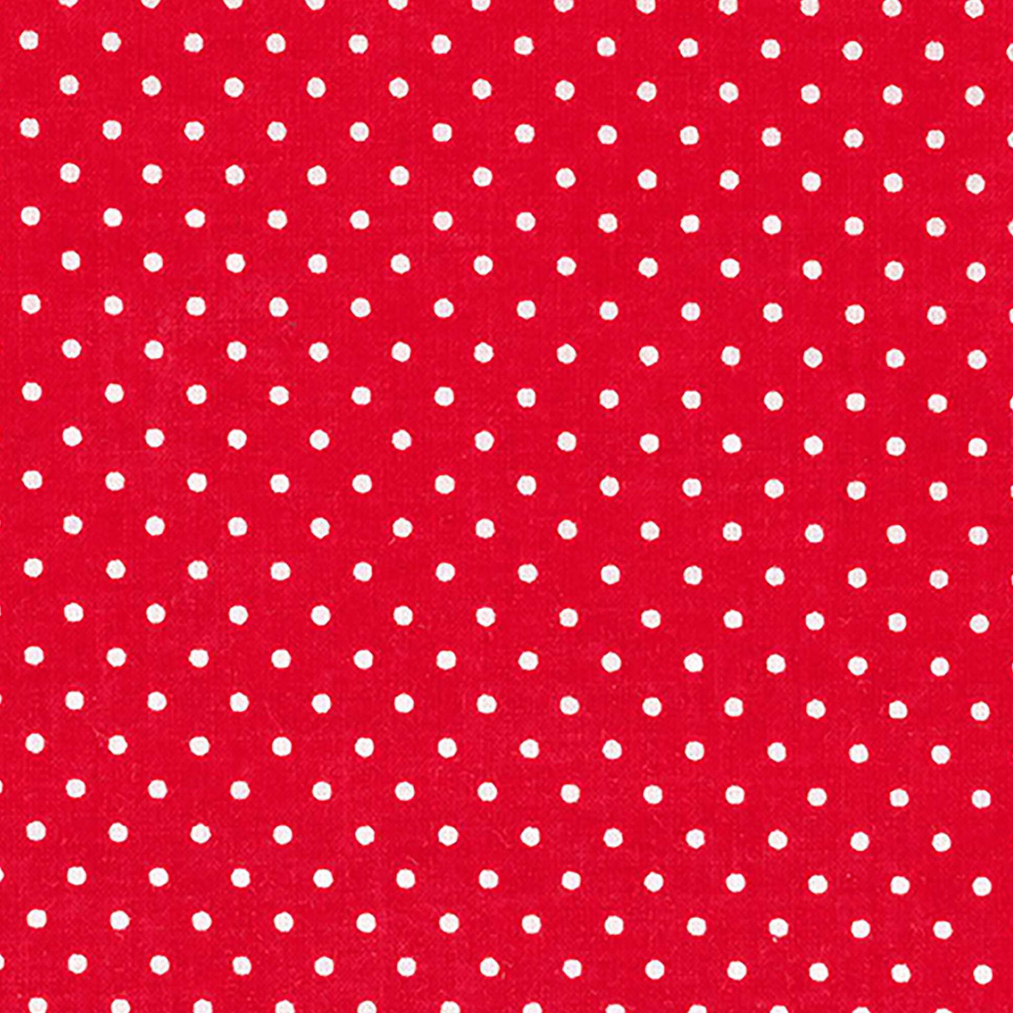 Fabric Traditions Red Polka Dot Cotton Fabric